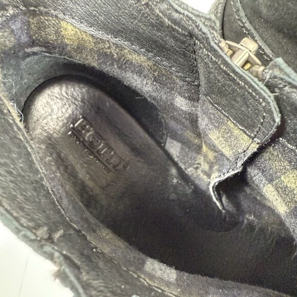 Born Jorgette Suede Black Leather Women's Size 9.5 Buckle Western Ankle Boots - Picture 11 of 14